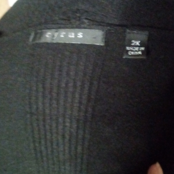 Cyrus Black Open Drape Front Cardigan Soft Nylon Blend Office Errands Size 2X - Picture 7 of 8